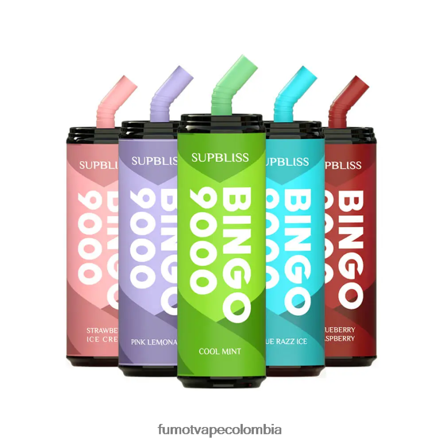 Fumot vape flavours - 9000 bolígrafo vapeador desechable (1 pieza) - 18 ml refresco de cola congelado Fumot Supbliss Bingo 66880J468