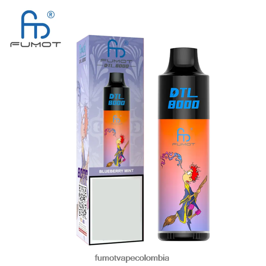 Fumot factory - Pluma vaporizador desechable 8000 - 16 ml (1 pieza) mango fresa Fumot DTL 66880J421