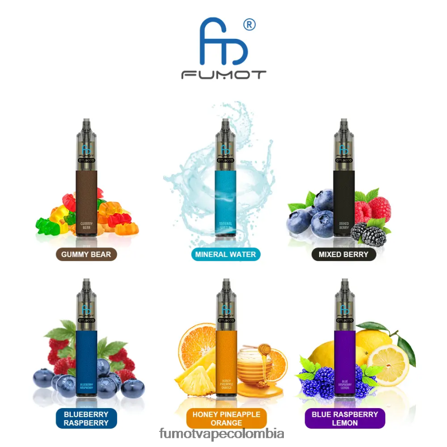 Fumot factory - bolígrafo vapeador desechable 9000- 18ml (1 pieza) mango durazno Fumot DTL 66880J371