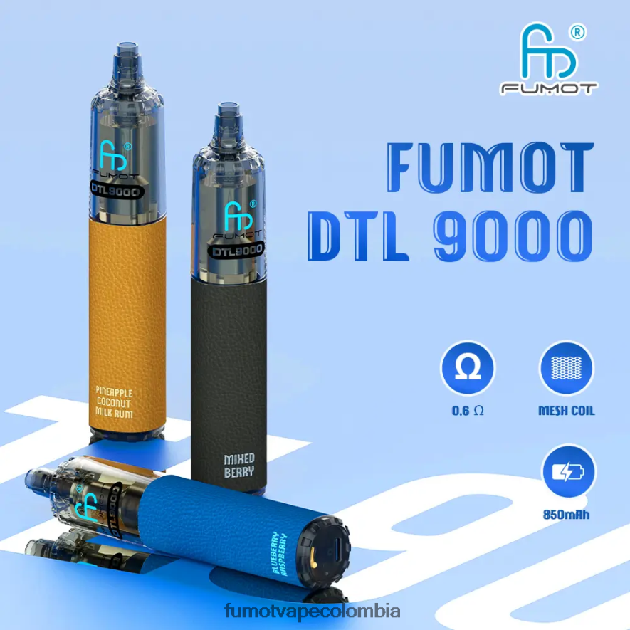 Fumot review - bolígrafo vapeador desechable 9000- 18ml (1 pieza) energía de la uva Fumot DTL 66880J376