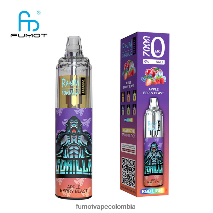 Fumot factory - 7000 vapeador desechable 0% - 14ml (1 pieza) hielo de fresa Fumot Tornado 66880J541