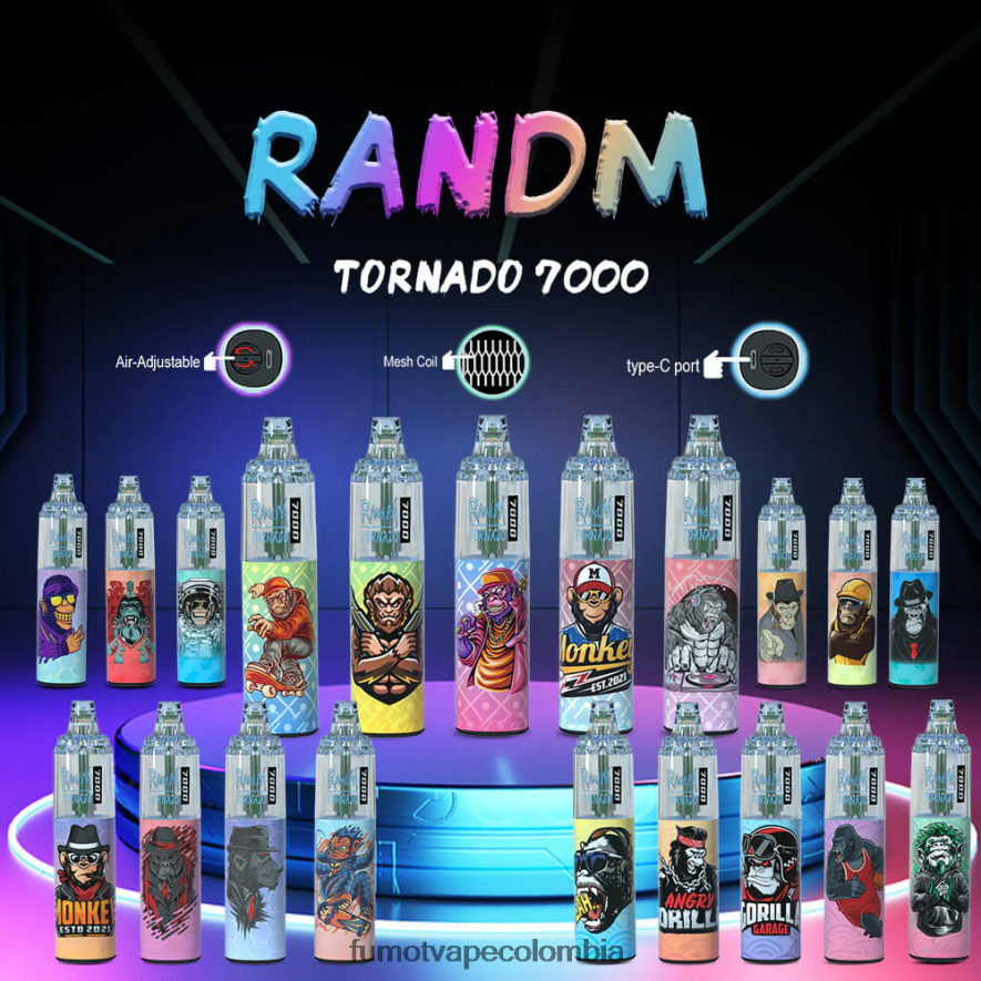 Fumot factory - Pluma vaporizador desechable 7000 de 14 ml (1 pieza) estallido rosa Fumot Tornado 66880J91