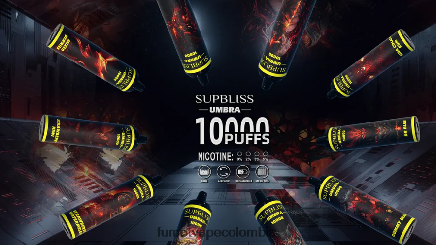 Fumot factory - 10000 (1 pieza) pluma vaporizador desechable - 20ml ron piña colada Fumot Supbliss Umbra 66880J481